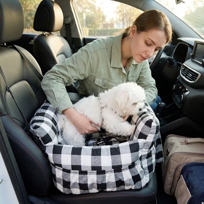 Siège auto pour chien porte-voyage lavable