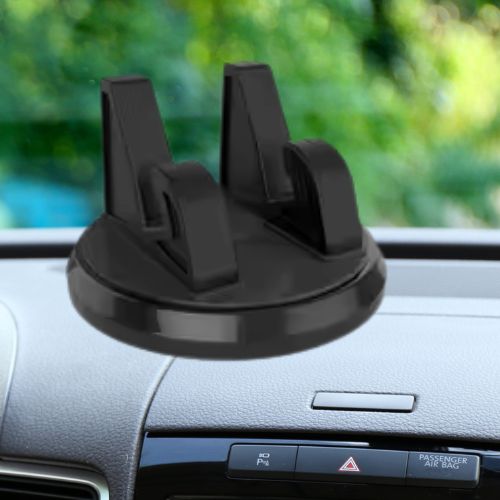 Support de téléphone voiture noir utilisé pendant la conduite sécurisée.