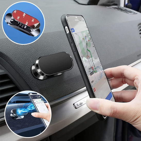 Support téléphone voiture noir adhésif ultra-fort pour stabilité maximale
