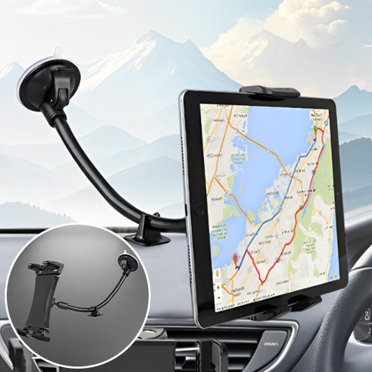 Support pour tablette voiture utilisé pendant un long trajet familia