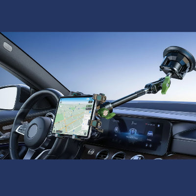 Support tablette tableau de bord voiture réglable avec ventouse puissante