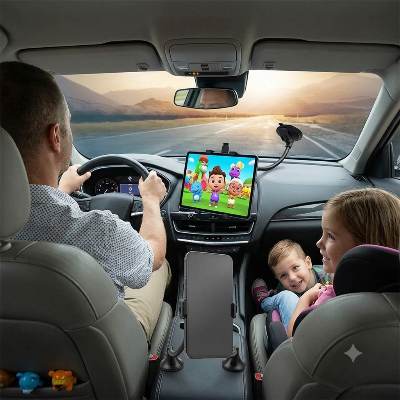 Support tablette tableau de bord voiture Navifix vue générale
