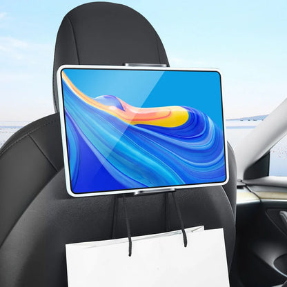 Support tablette voiture pour Tesla Model 3 fixé sur appui-tête arrière
