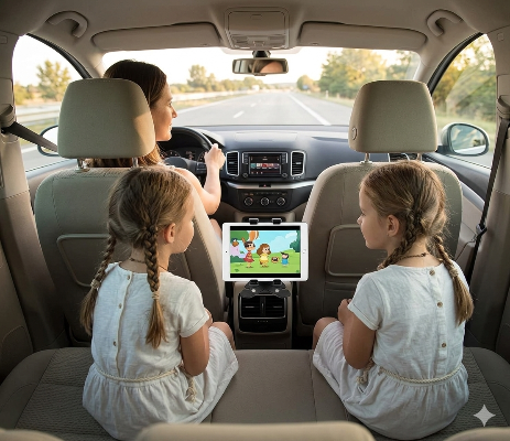 Support tablette voiture écran voiture pour longs trajets