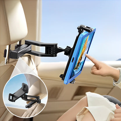 Support tablette voiture installé dans une berline familiale pour divertir les passagers