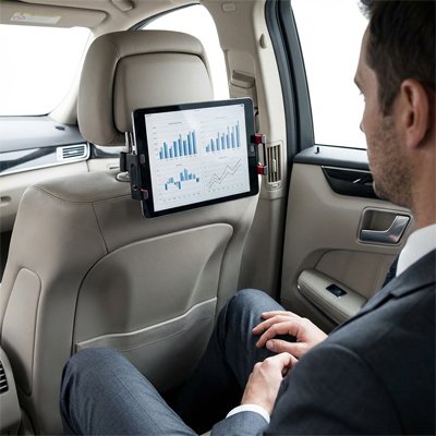 Support tablette voiture siege arriere rouge