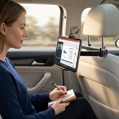 Support tablette voiture siege arriere tablette de repos 