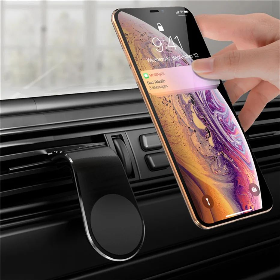SUPPORT TÉLÉPHONE MAGNÉTIQUE VOITURE COMPACT ET PERFORMANT