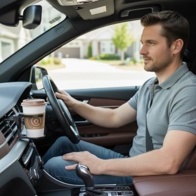 Support telephone porte gobelet voiture support multifonctionnel 