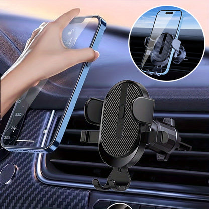 Support telephone pour voiture noir avec mécanisme de fixation anti-vibrations