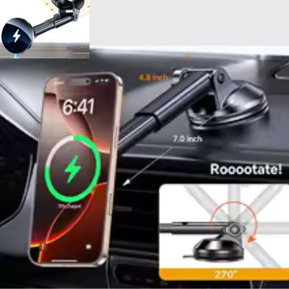 SUPPORT TÉLÉPHONE VOITURE MAGNÉTIQUE UTILISATION PRATIQUE