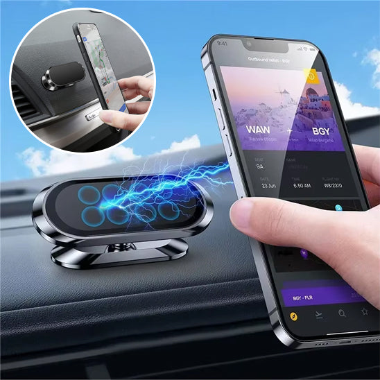 Support téléphone voiture noir compatible avec tous les smartphones
