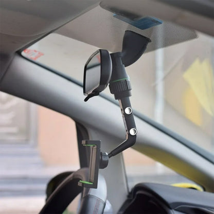 Support téléphone voiture noir avec rotation 360 degrés pour vision optimale
