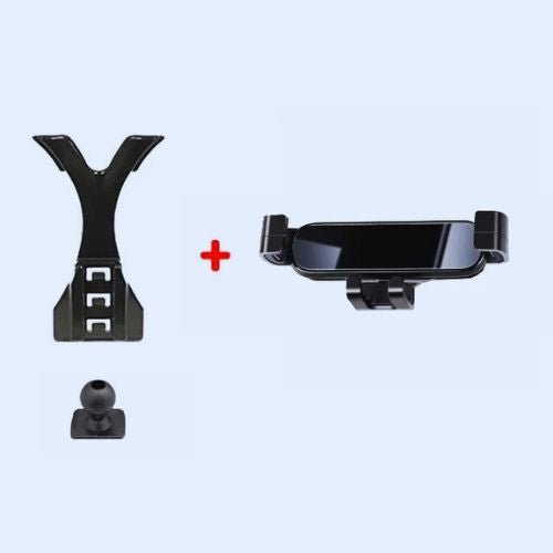 SUPPORT TELEPHONE VOITURE EN MATERIAUX PREMIUM DESIGN NOIR

