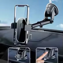 SUPPORT TÉLÉPHONE VOITURE VENTOUSE FIABLE POUR PARE-BRISE ET TABLEAU DE BORD
