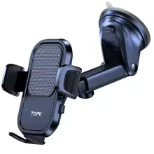 SUPPORT TÉLÉPHONE VOITURE VENTOUSE PIVOTANT CONFORTABLE À UTILISER