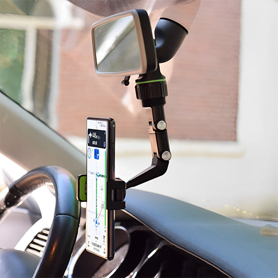 Support téléphone voiture noir idéal pour navigation GPS sans stress