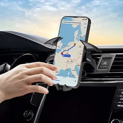 Esthétique moderne d’un support voiture pour telephone à l’intérieur d’un véhicule haut de gamme