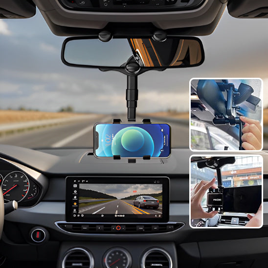 Support voiture pour telephone en position paysage pour suivre un itinéraire GPS
