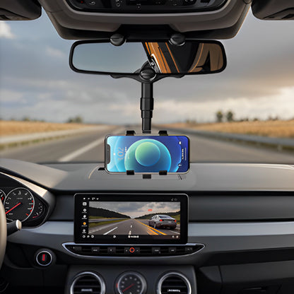 Support voiture pour telephone avec bras télescopique réglé selon l’habitacle
