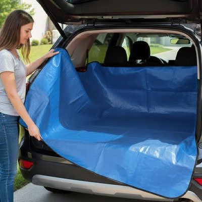 Tapis de coffre de voiture pour transport objets