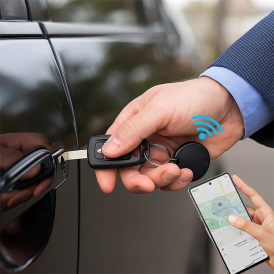 Traceur gps pour voiture  blanc