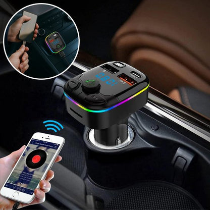 TRANSMETTEUR BLUETOOTH VOITURE ADAPTÉ AUX SMARTPHONES IOS ET ANDROID
