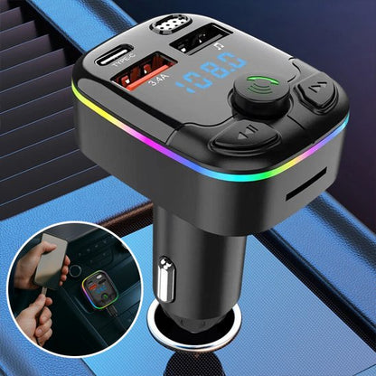 TRANSMETTEUR BLUETOOTH VOITURE INNOVANT POUR MUSIQUE ET APPELS
