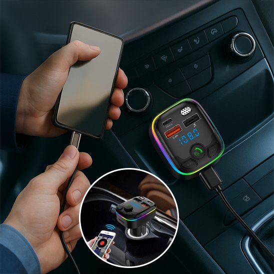 TRANSMETTEUR BLUETOOTH VOITURE RAPIDE ET SÉCURISÉ POUR CONDUCTEURS