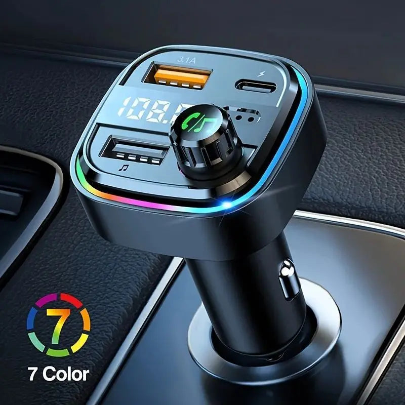 TRANSMETTEUR BLUETOOTH VOITURE UNIVERSAL AVEC DOUBLE PORT USB
